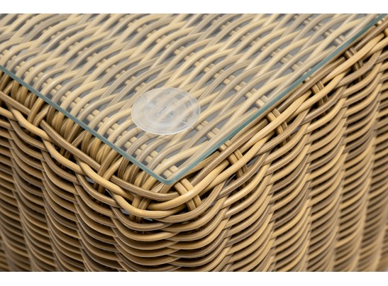 "Боно" лаунж-зона из искусственного ротанга, цвет соломенный в Набережных Челнах