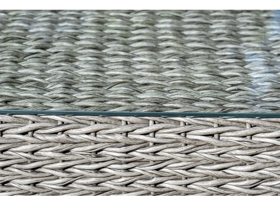 "Боно" журнальный столик из искусственного ротанга (гиацинт), цвет серый в Набережных Челнах