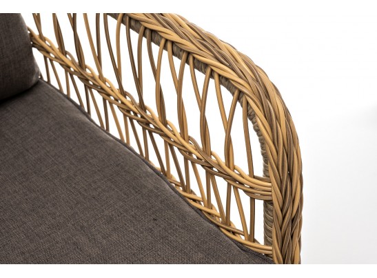 "Цесена" кресло плетеное из искусственного ротанга, цвет соломенный в Набережных Челнах