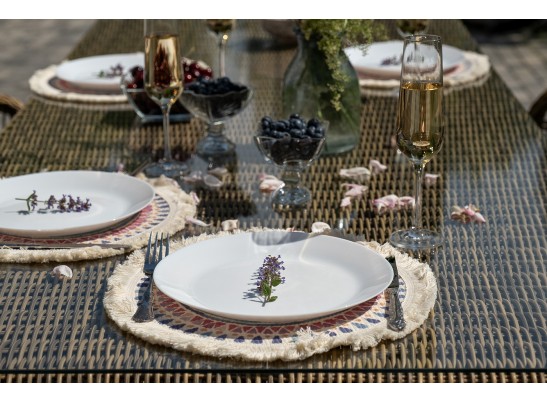 "Цесена" обеденная группа плетеная из искусственного ротанга, цвет соломенный в Набережных Челнах