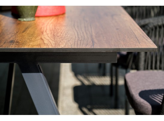 "Рио" стол интерьерный из HPL 300х100см, цвет столешницы "дуб" в Набережных Челнах