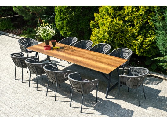 "Рио" стол интерьерный из HPL 300х100см, цвет столешницы "дуб" в Набережных Челнах