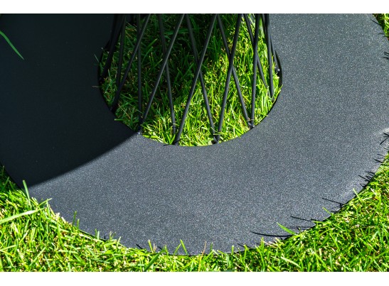 "Диего" обеденный стол из HPL круглый Ø115см, цвет "серый гранит" в Набережных Челнах