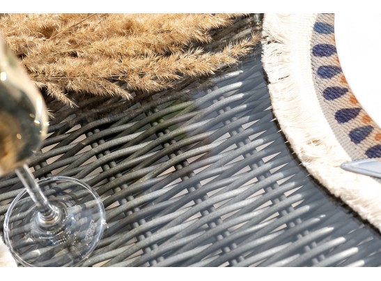 "Дольче" обеденная группа из искусственного ротанга, цвет графит в Набережных Челнах