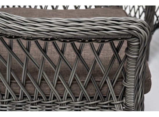 "Дольче" обеденная группа из искусственного ротанга, цвет графит в Набережных Челнах