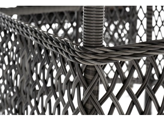 "Дольче" обеденная группа из искусственного ротанга, цвет графит в Набережных Челнах