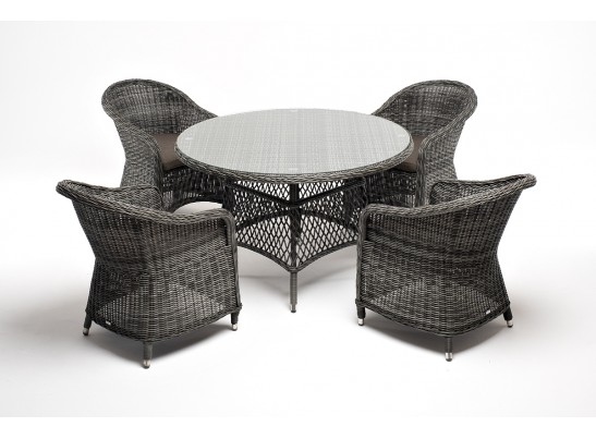 "Равенна" обеденная группа плетеная, цвет графит в Набережных Челнах