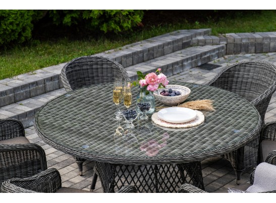 "Эспрессо–150 R" обеденная группа плетеная, цвет графит в Набережных Челнах