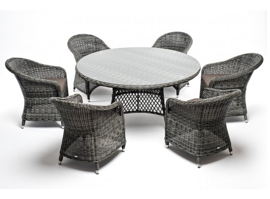 "Эспрессо–150 R" обеденная группа плетеная, цвет графит в Набережных Челнах