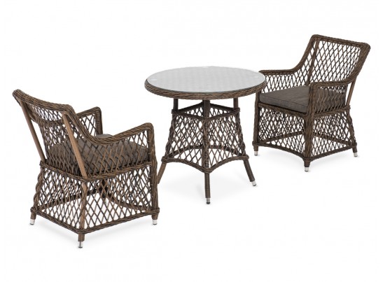 "Эспрессо–80 L" обеденная группа плетеная, цвет графит в Набережных Челнах