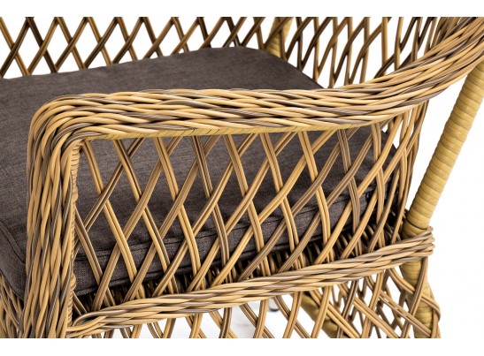 "Эспрессо–80 L" обеденная группа плетеная, цвет соломенный в Набережных Челнах