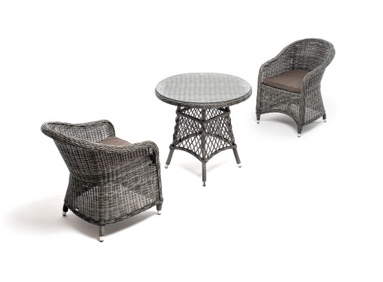 "Эспрессо–80 R" обеденная группа плетеная, цвет графит в Набережных Челнах