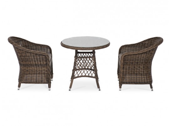 "Эспрессо–80 R" обеденная группа плетеная, цвет коричневый в Набережных Челнах