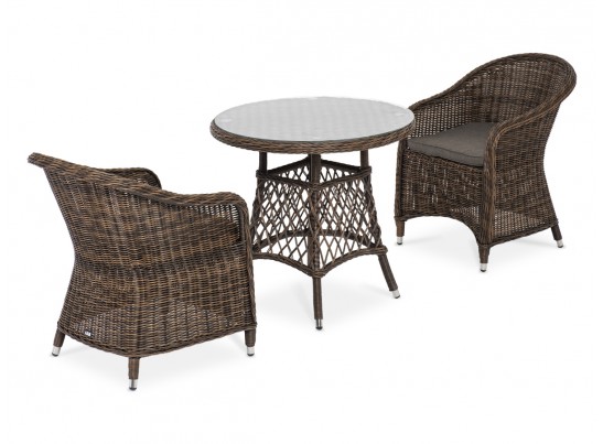 "Эспрессо–80 R" обеденная группа плетеная, цвет коричневый в Набережных Челнах