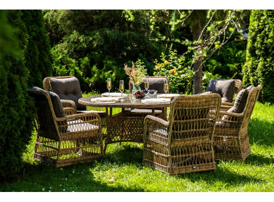 "Эспрессо–150 C" обеденная группа плетеная, цвет соломенный в Набережных Челнах