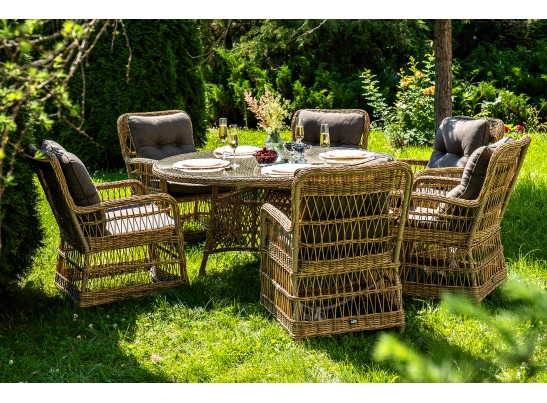 "Эспрессо–150 C" обеденная группа плетеная, цвет соломенный в Набережных Челнах