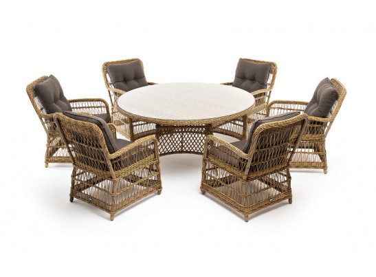 "Эспрессо–150 C" обеденная группа плетеная, цвет соломенный в Набережных Челнах