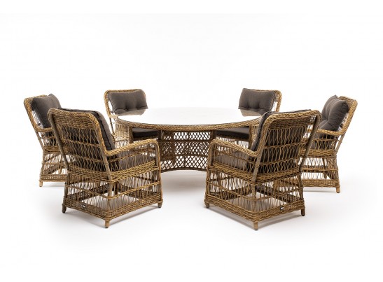 "Эспрессо–150 C" обеденная группа плетеная, цвет соломенный в Набережных Челнах