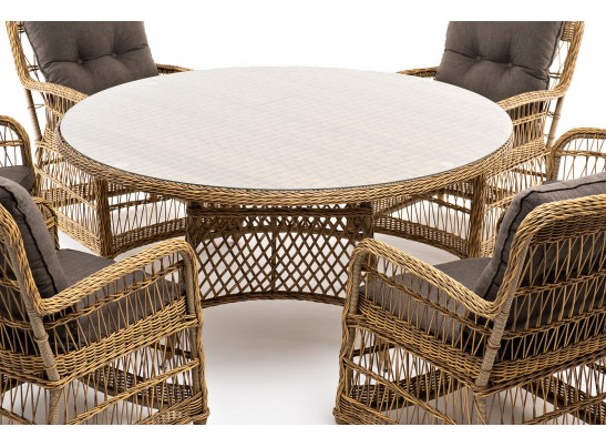 "Эспрессо–150 C" обеденная группа плетеная, цвет соломенный в Набережных Челнах