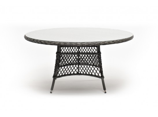 "Эспрессо" плетеный круглый стол, диаметр 150 см, цвет графит в Набережных Челнах