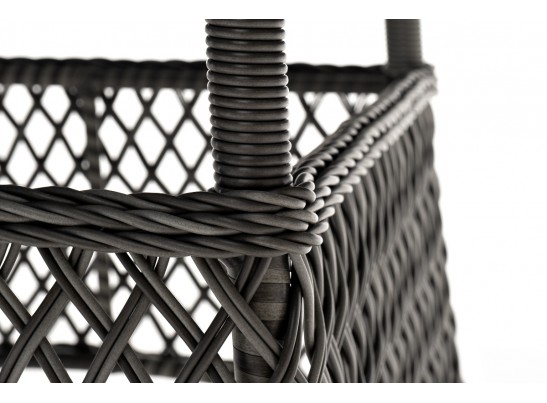 "Эспрессо" плетеный круглый стол, диаметр 150 см, цвет графит в Набережных Челнах