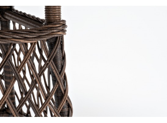 "Эспрессо" плетеный круглый стол, диаметр 80 см, цвет коричневый в Набережных Челнах