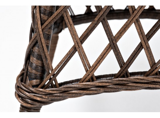 "Эспрессо" плетеный круглый стол, диаметр 80 см, цвет коричневый в Набережных Челнах