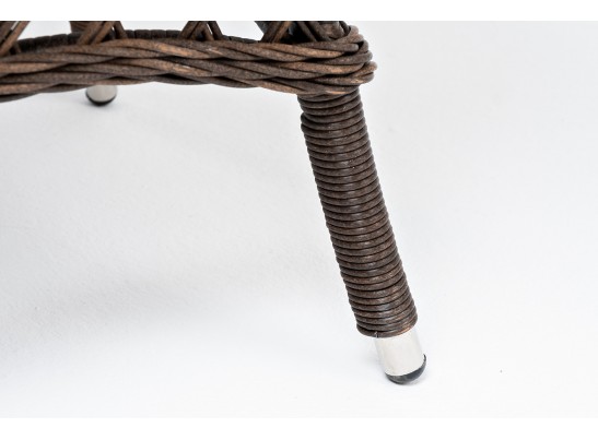 "Эспрессо" плетеный круглый стол, диаметр 80 см, цвет коричневый в Набережных Челнах