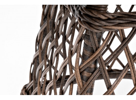 "Эспрессо" плетеный круглый стол, диаметр 80 см, цвет коричневый в Набережных Челнах