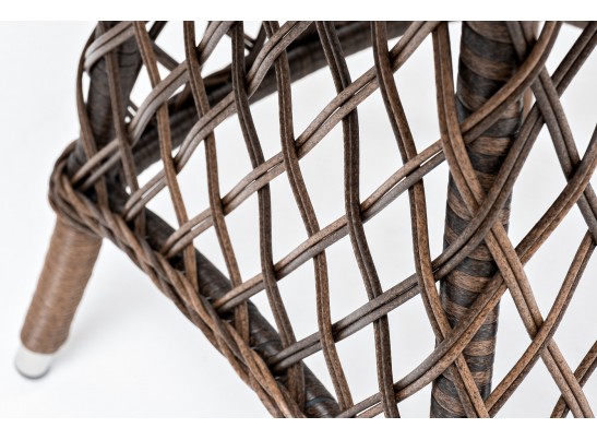 "Эспрессо" плетеный круглый стол, диаметр 80 см, цвет коричневый в Набережных Челнах