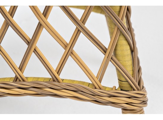 "Эспрессо" плетеный круглый стол, диаметр 80 см, цвет соломенный в Набережных Челнах