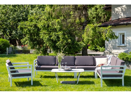 "Глория" модуль диванный левый, каркас из алюминия в Набережных Челнах