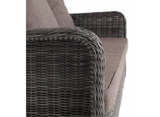 "Гляссе" диван трехместный из искусственного ротанга, цвет графит в Набережных Челнах