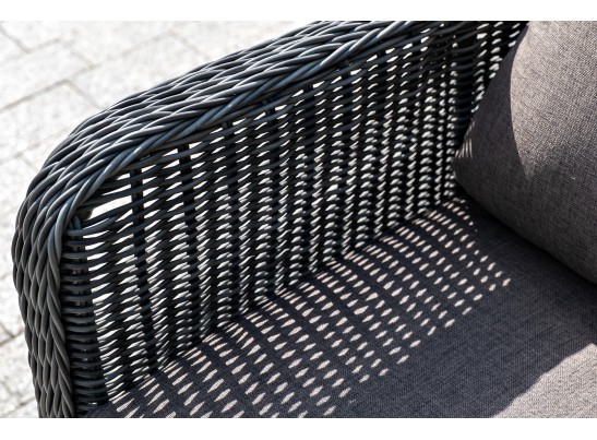 "Гляссе" диван трехместный из искусственного ротанга, цвет графит в Набережных Челнах