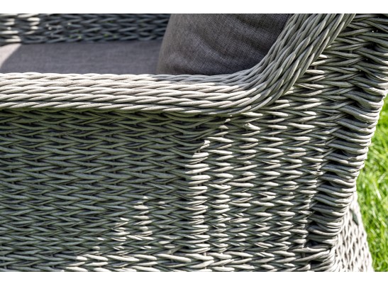 "Гляссе" диван трехместный из искусственного ротанга (гиацинт), цвет серый в Набережных Челнах "Гляссе" диван трехместный из искусственного ротанга (гиацинт), цвет серый в Набережных Челнах