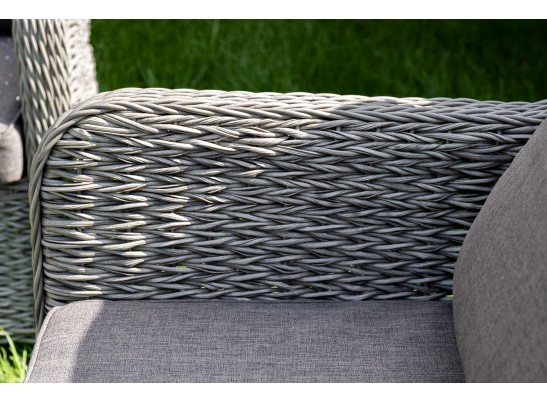 "Гляссе" диван трехместный из искусственного ротанга (гиацинт), цвет серый в Набережных Челнах "Гляссе" диван трехместный из искусственного ротанга (гиацинт), цвет серый в Набережных Челнах