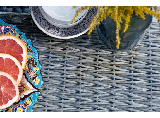 "Гляссе" лаунж-зона из искусственного ротанга (гиацинт), цвет серый в Набережных Челнах