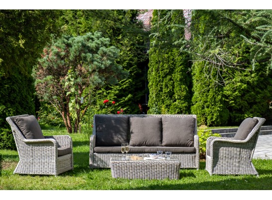 "Гляссе" лаунж-зона из искусственного ротанга, цвет бежевый в Набережных Челнах