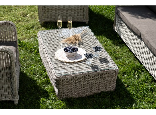 "Гляссе" лаунж-зона из искусственного ротанга, цвет бежевый в Набережных Челнах