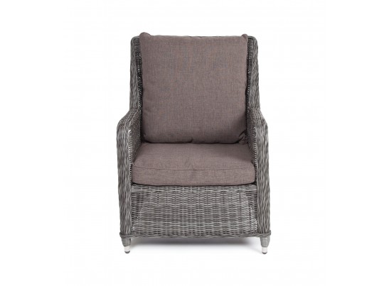 "Гляссе" кресло плетеное из искусственного ротанга, цвет графит в Набережных Челнах