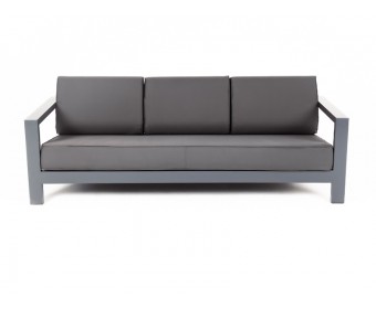 "Гранада" модульный диван угловой, цвет серый, цвет подушек бежевый