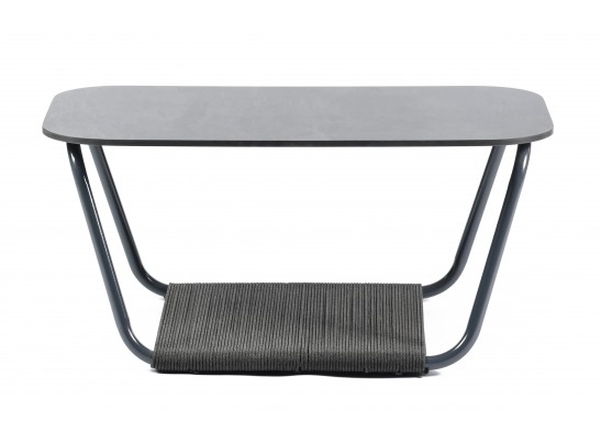 "Гранада" журнальный стол 100х65см из HPL, цвет "серый гранит" в Набережных Челнах