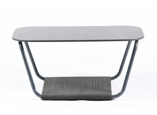 "Гранада" журнальный стол 100х65см из HPL, цвет "серый гранит" в Набережных Челнах