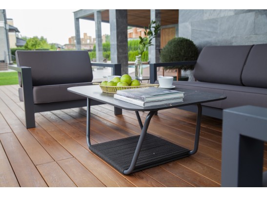 "Гранада" журнальный стол 100х65см из HPL, цвет "серый гранит" в Набережных Челнах