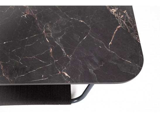 "Гранада" журнальный стол 90х50см из HPL, цвет "черный мрамор" в Набережных Челнах