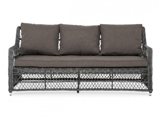 "Гранд Латте" диван трехместный из искусственного ротанга, цвет графит в Набережных Челнах "Гранд Латте" диван трехместный из искусственного ротанга, цвет графит в Набережных Челнах