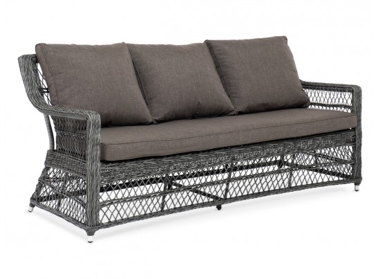 "Гранд Латте" диван трехместный из искусственного ротанга, цвет графит в Набережных Челнах "Гранд Латте" диван трехместный из искусственного ротанга, цвет графит в Набережных Челнах