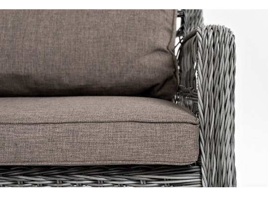 "Гранд Латте" диван трехместный из искусственного ротанга, цвет графит в Набережных Челнах "Гранд Латте" диван трехместный из искусственного ротанга, цвет графит в Набережных Челнах