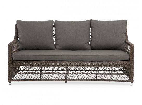 "Гранд Латте" диван трехместный из искусственного ротанга, цвет коричневый в Набережных Челнах