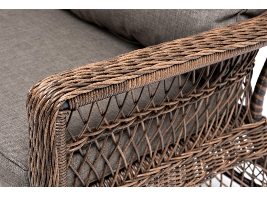 "Гранд Латте" диван трехместный из искусственного ротанга, цвет коричневый в Набережных Челнах